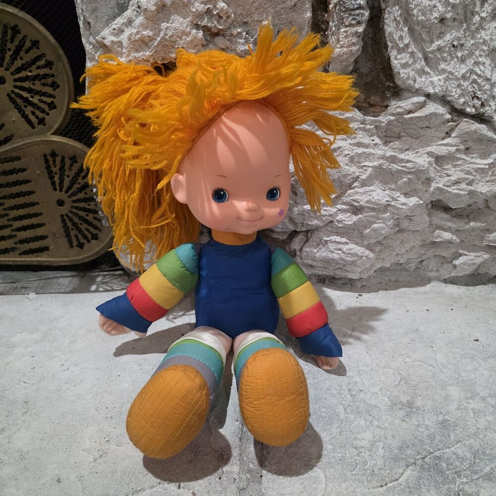 Vintage 1983 Rainbow Brite 18” Plush Doll Hallmark Mattel Original 1st Release